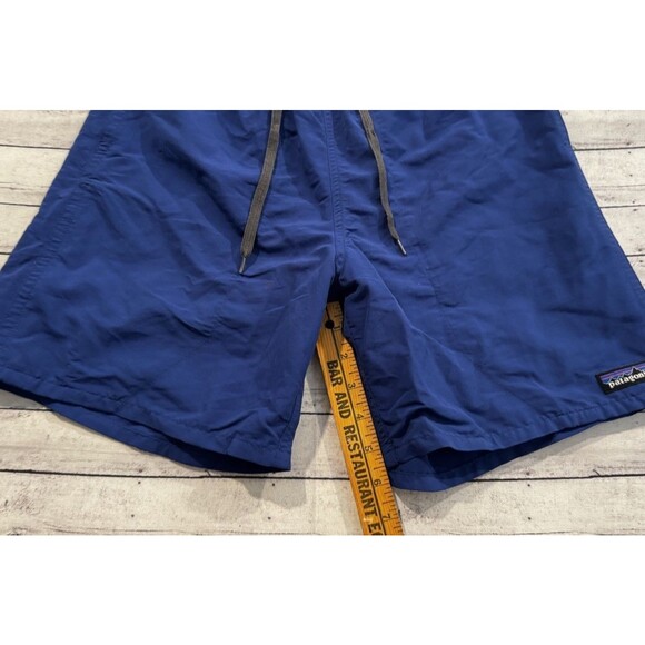 PATAGONIA Mens Baggies Nylon Short Sz S Blue Mesh Lined Active Gym 7” Inseam - Picture 8 of 16